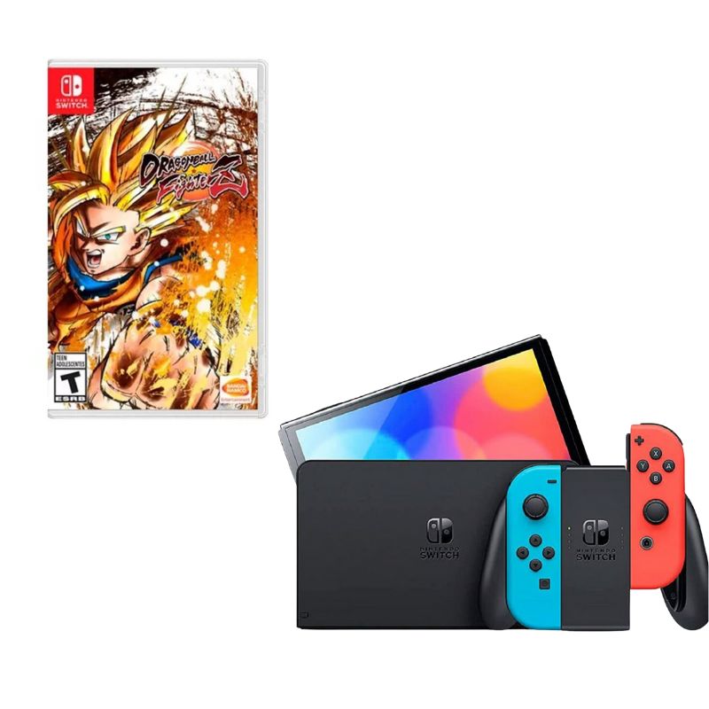 NINTENDO SWITCH - Nintendo Switch Oled Neon Con Juego Dragon Ball Figtherz