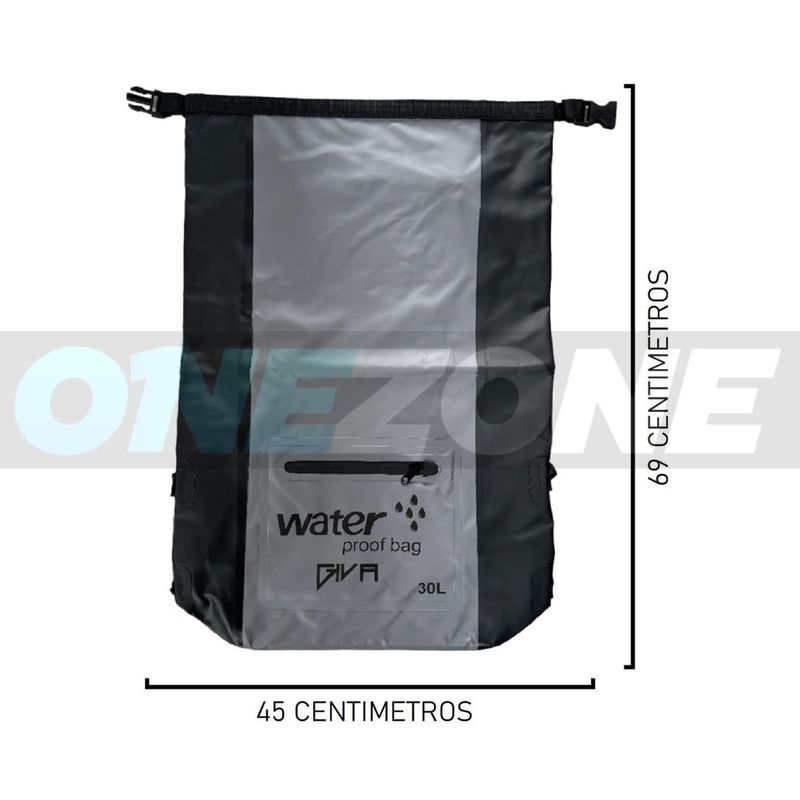GENERICO - Morral Impermeable Gvs 30-litros Water Proof Bag Gris