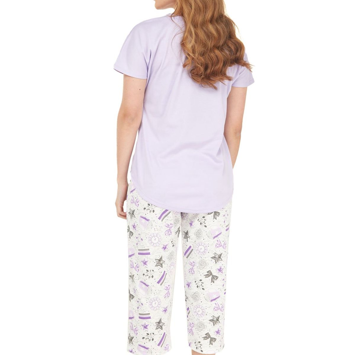 SANTANA - Pijama Mujer Agatha Morado