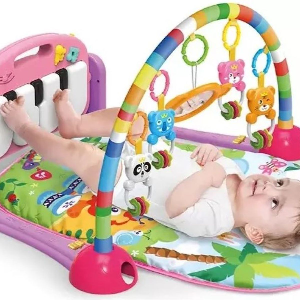 ZHOPI CO - Gimnasio Tapete Con Piano Musical Para Bebes