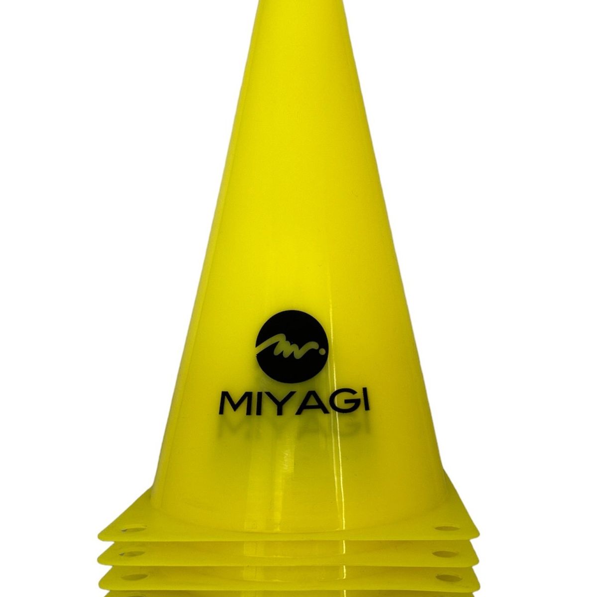 MIYAGI - Cono Training Miyagi X5 Polietileno 23cm - M86059 Amarillo