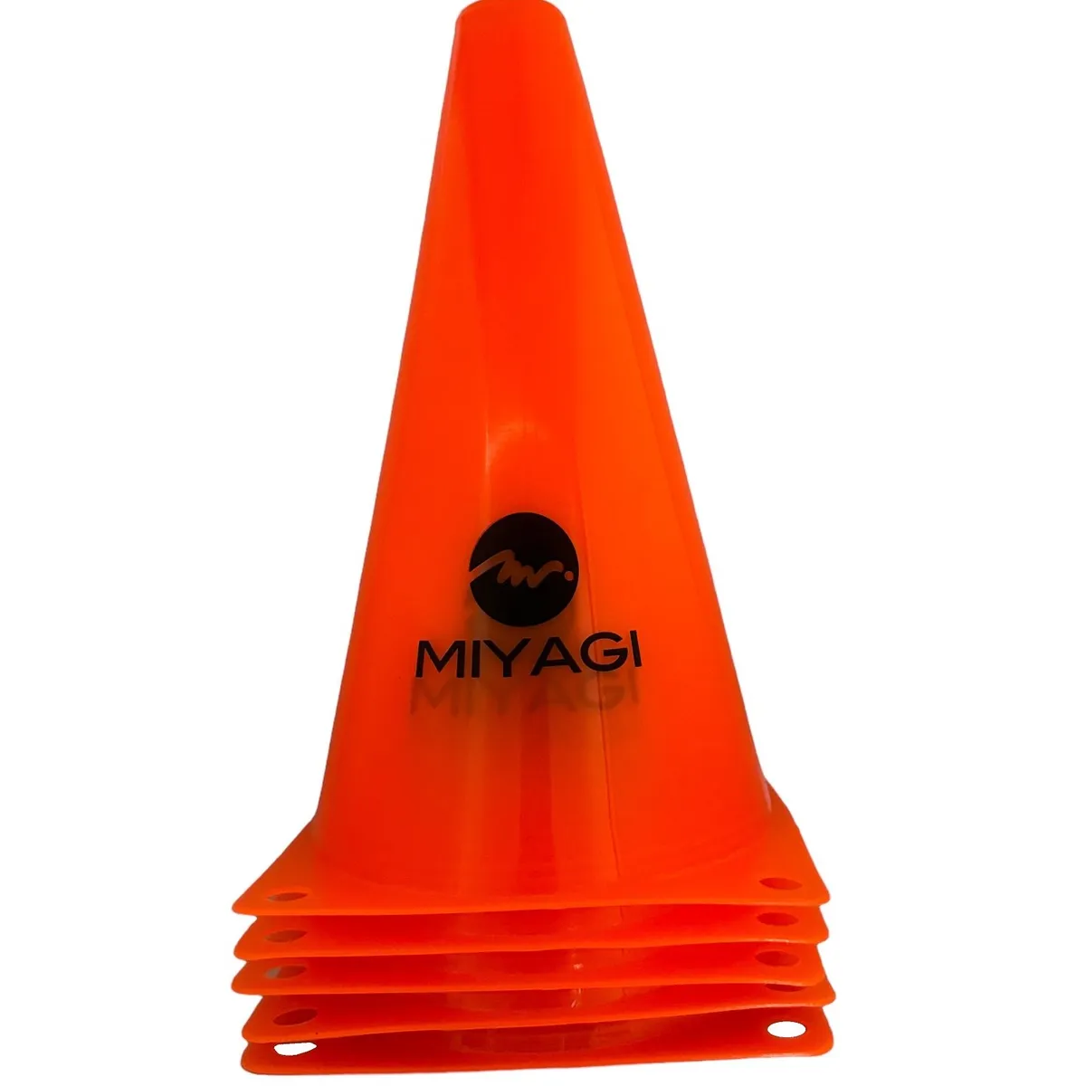 MIYAGI - Cono Training Miyagi X5 Polietileno 23cm - M86059 Naranja