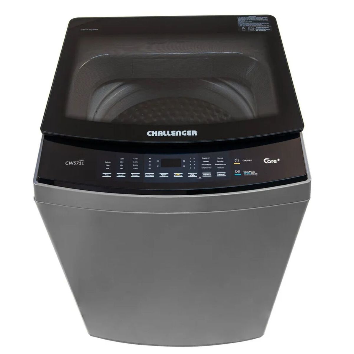 CHALLENGER - Lavadora CHALLENGER 11 Kilos Carga Superior CW-5711 Gris