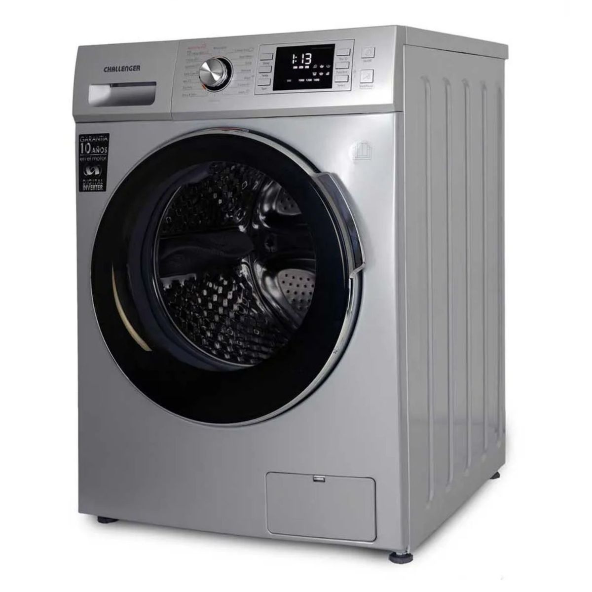 CHALLENGER - Lavasecadora CHALLENGER 12 Kilos Inverter CW 8012SI Gris