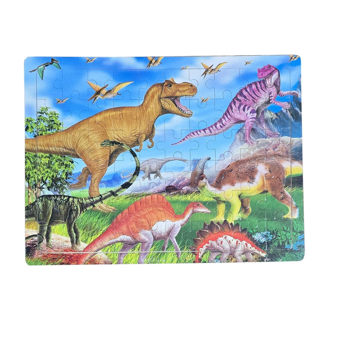 GENERICO - Rompecabezas En Madera Mundo Dinosaurio Park Aprendizaje