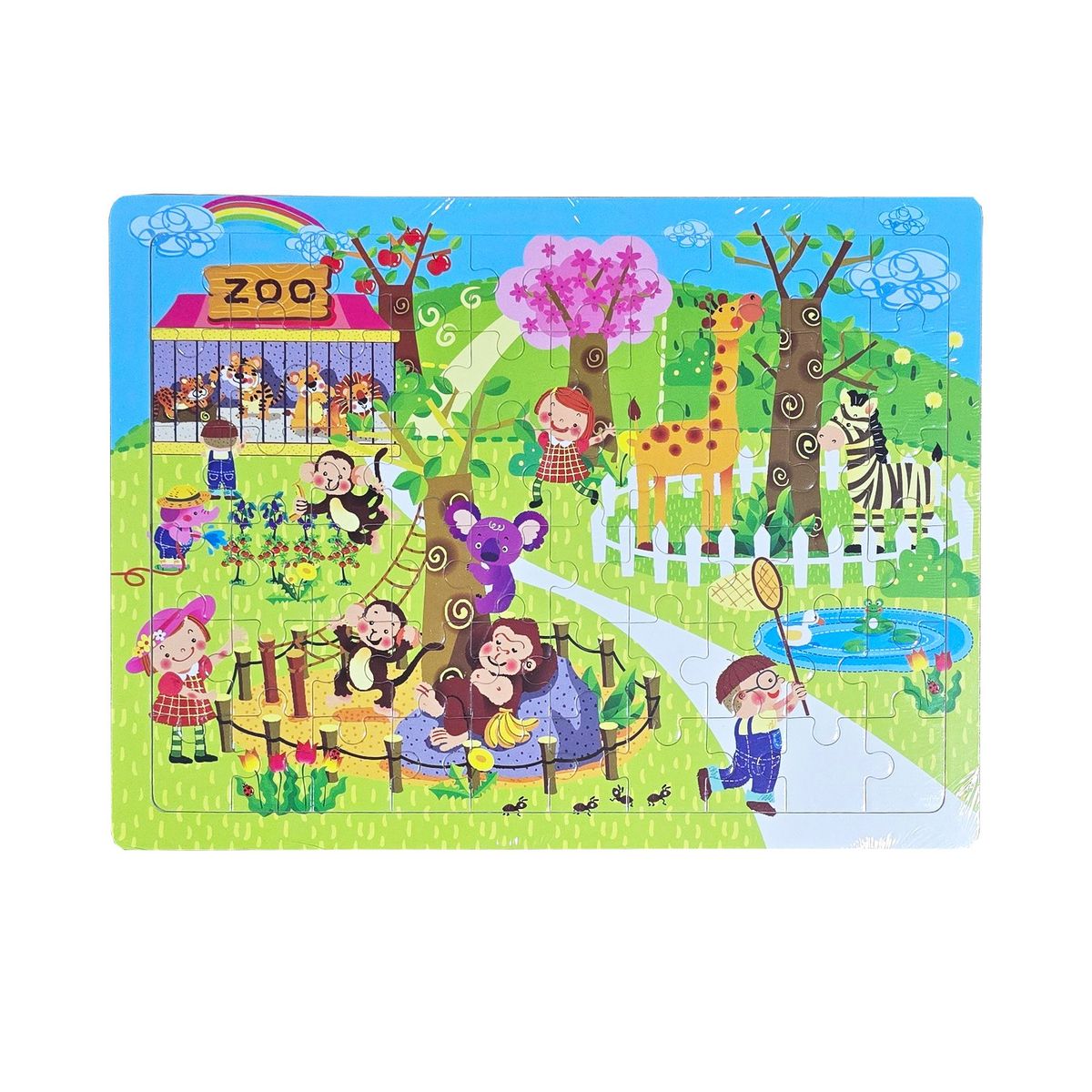 GENERICO - Rompecabezas En Madera Zoologico Animales Niños Aprendizaje