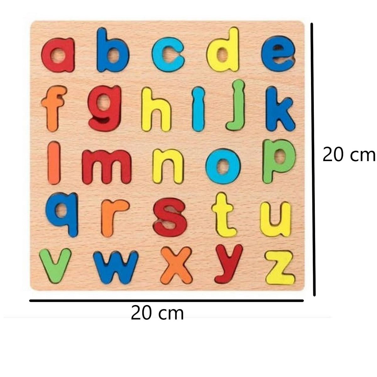 GENERICO - Juego Madera Letra Abecedario Objeto Encastre Desarrollo