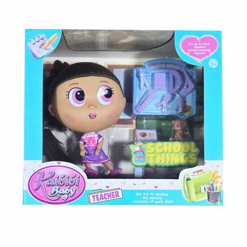 GENERICO - Muñeca Vestido Profesora Accesorios Juguete Niñas Enseñanza