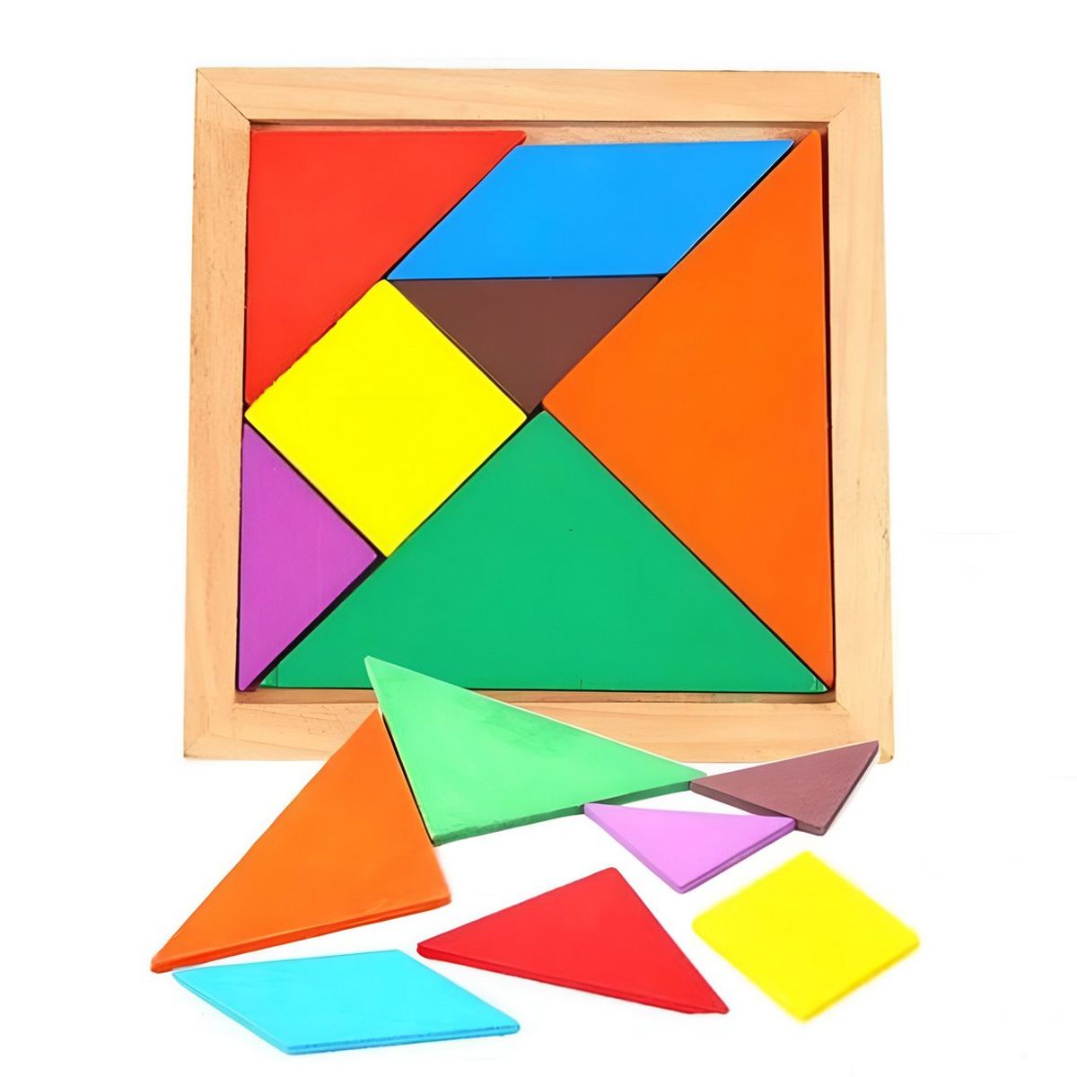 GENERICO - Juego Mesa Tangram Madera Aprendizaje Desarrollo Cognitivo