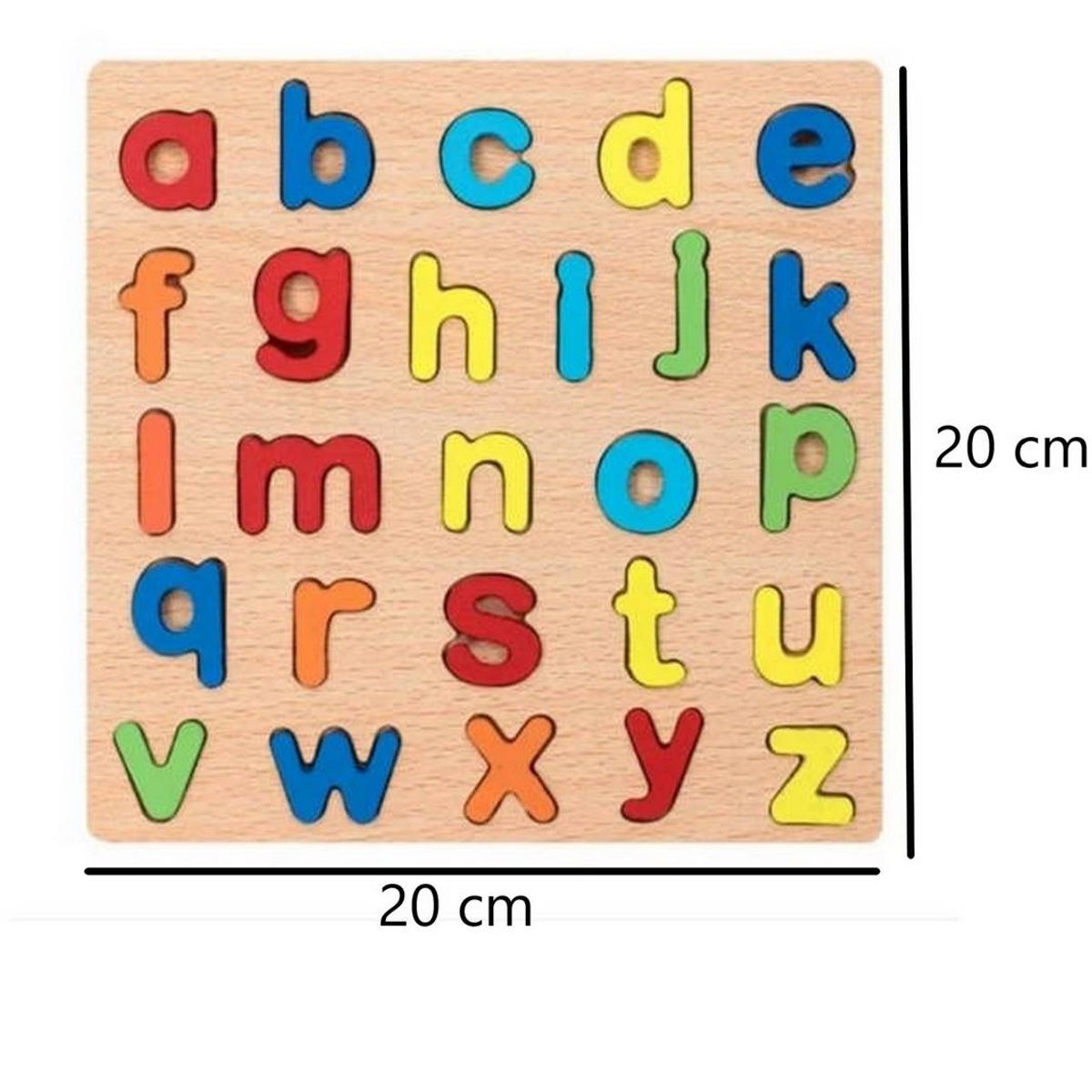 GENERICO - Juego Madera Letra Abecedario Objeto Encastre Desarrollo