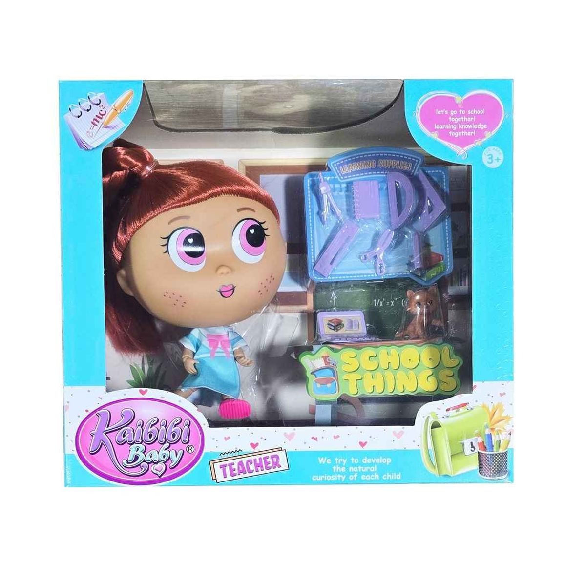 GENERICO - Muñeca Vestido Profesora Accesorios Juguete Niñas Enseñanza