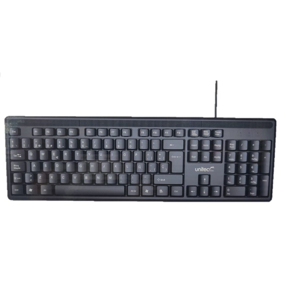 UNITEC - Teclado Alambrico Fw-821 Unitec Usb Windows Y Mac Negro