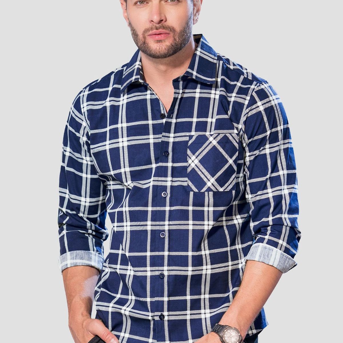 MARKETING PERSONAL - Camisa Hombre Estampado Mp 105330