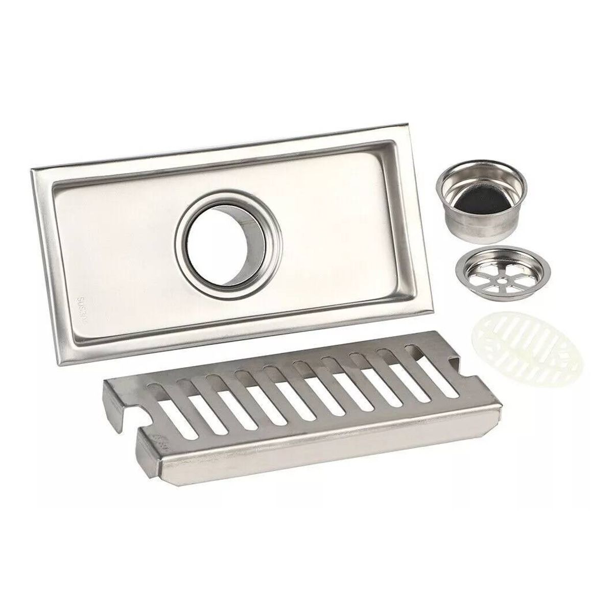 GENERICO - Rejilla Sifón De Piso Sistema Anticucarachas 20 Cm X 10 Cm