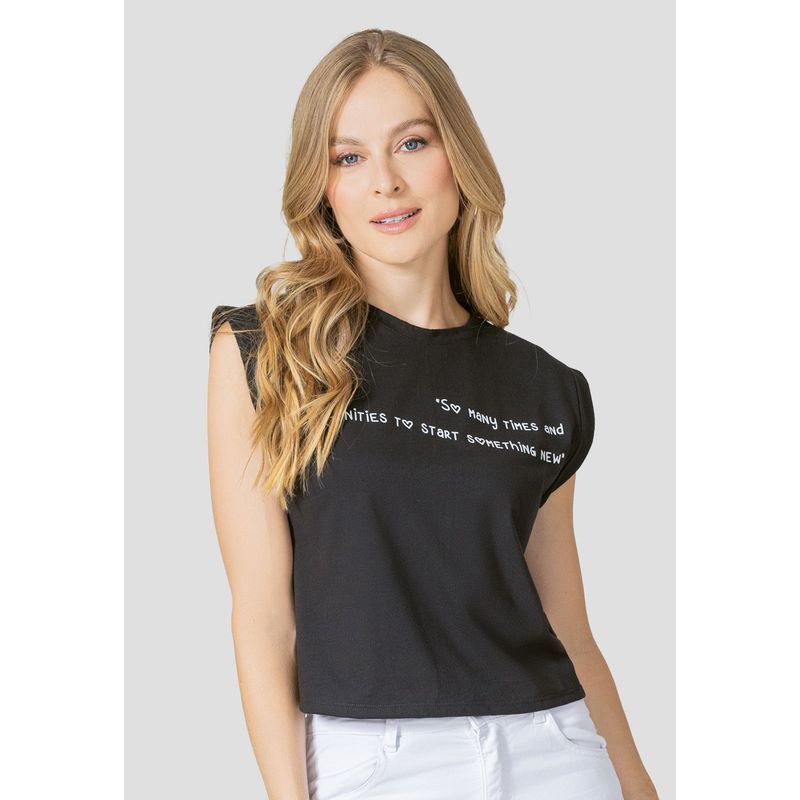 RUTTA - Camiseta Mujer Negro Rutta 106115