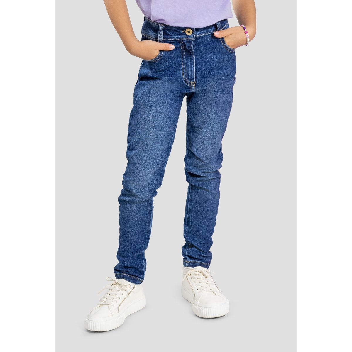 MARKETING PERSONAL - Jean Infantil Femenino Azul Medio Mp 105367