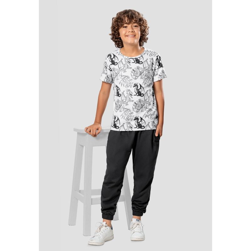 MARKETING PERSONAL - Conjunto Infantil Masculino Negro Mp 104882