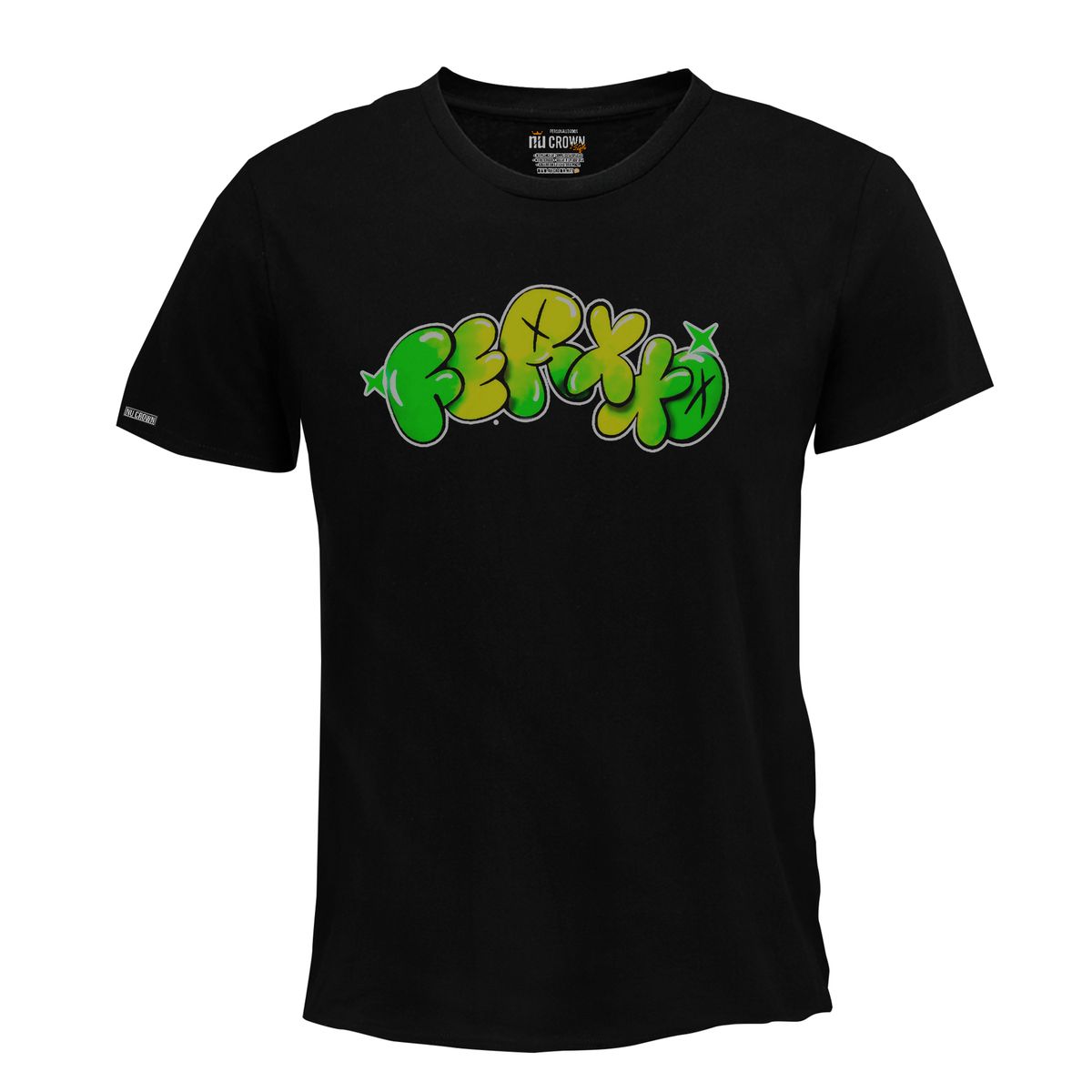 CREACIONES NU CROWN - Camiseta Feid Ferxxo Rap Trap Regueton  Nu Crown Hombre Color Negro