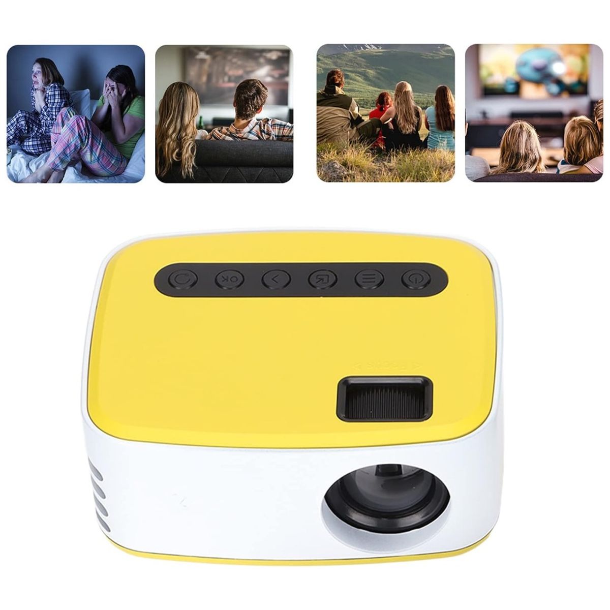 GENERICO - Mini Proyector Portátil T20 Con WiFi Y Control Remoto HD