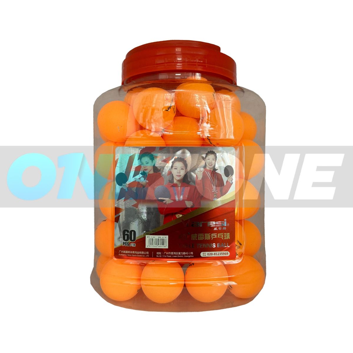 GENERICO - Pelota Ping Pong Tenis/mesa Varesi 1 Estrella X60unds Naranj