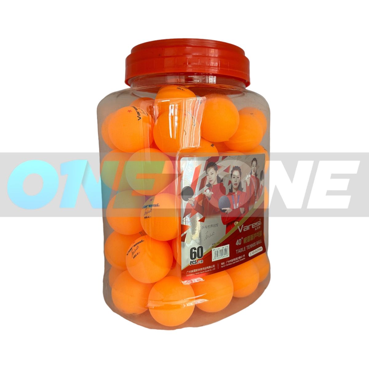 GENERICO - Pelota Ping Pong Tenis/mesa Varesi 1 Estrella X60unds Naranj