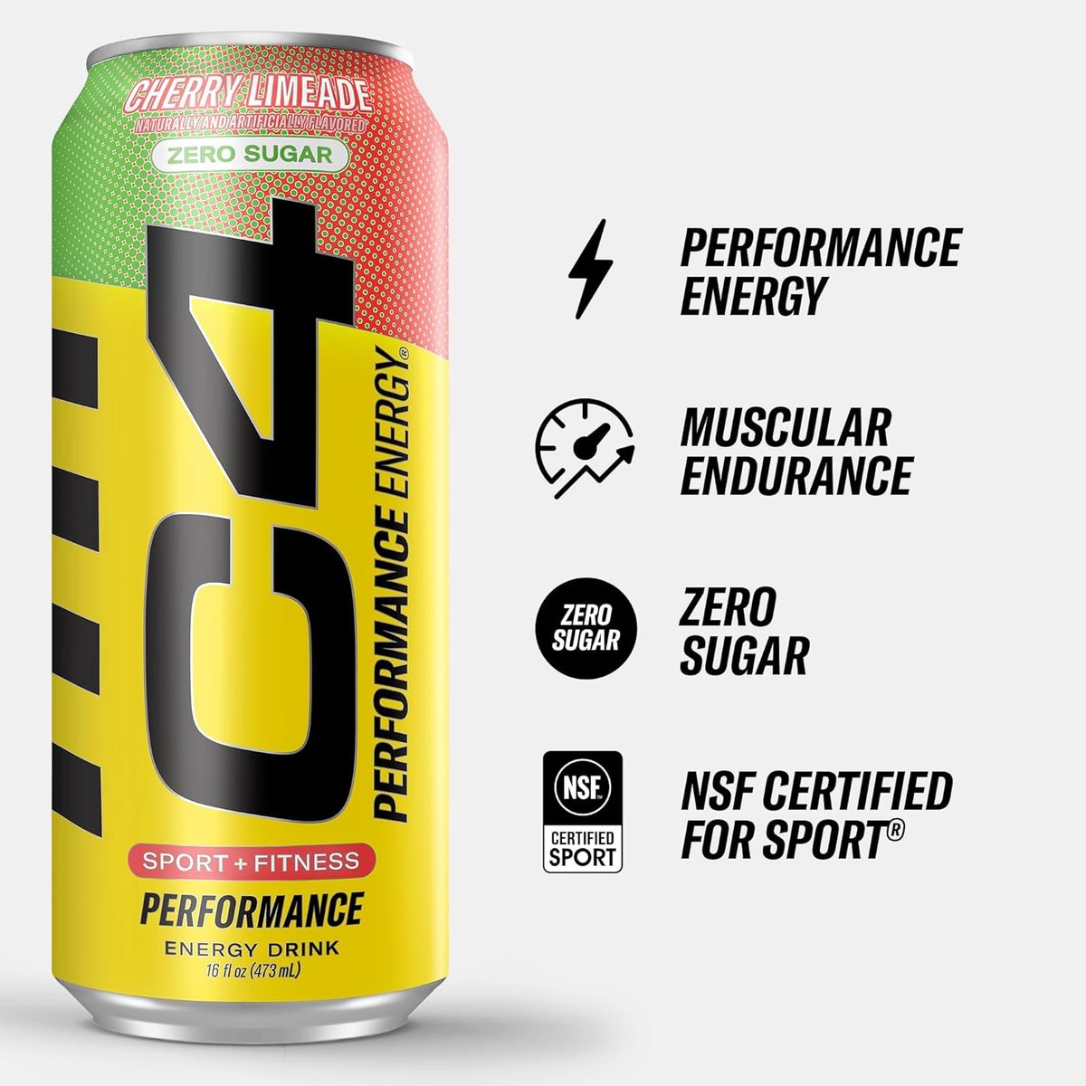 CELLUCOR - C4 Energy Drink CHERRY LIMEADE (Energizante) - 12 latas