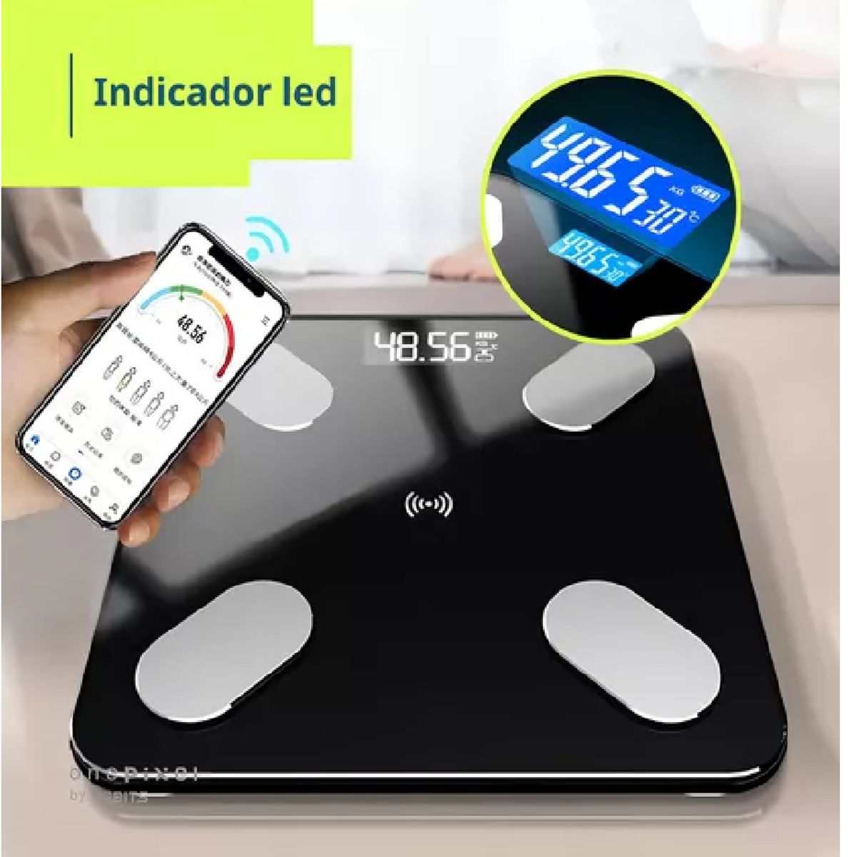 GENERICO - BASCULA DIGITAL BLUETOOTH