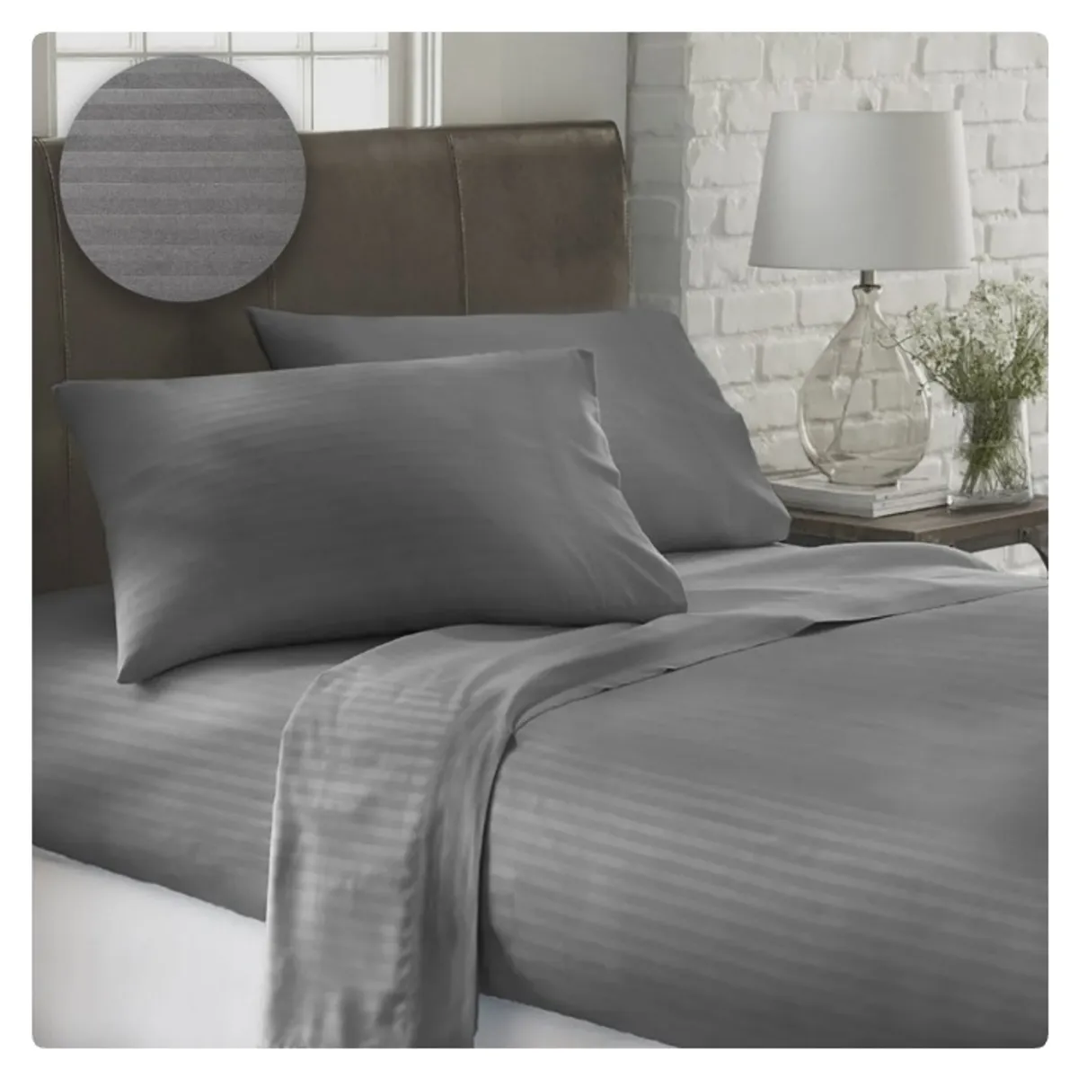SIRENITAS - Juego de sabanas hotelera hospedaje Cama Sencilla Gris Elegante