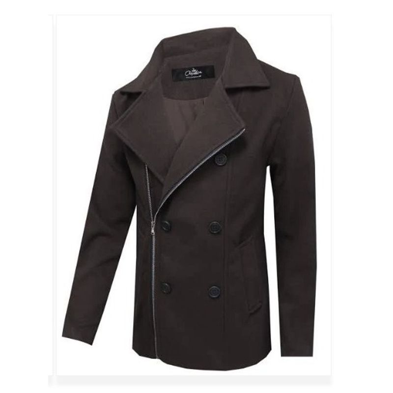 LA CHAQUETERIA - Abrigo en Lana LCTWC0041 Café