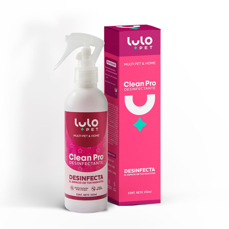 LULOPET - LuloPet Clean Pro Desinfectante Espacios Mascotas - 250 ml