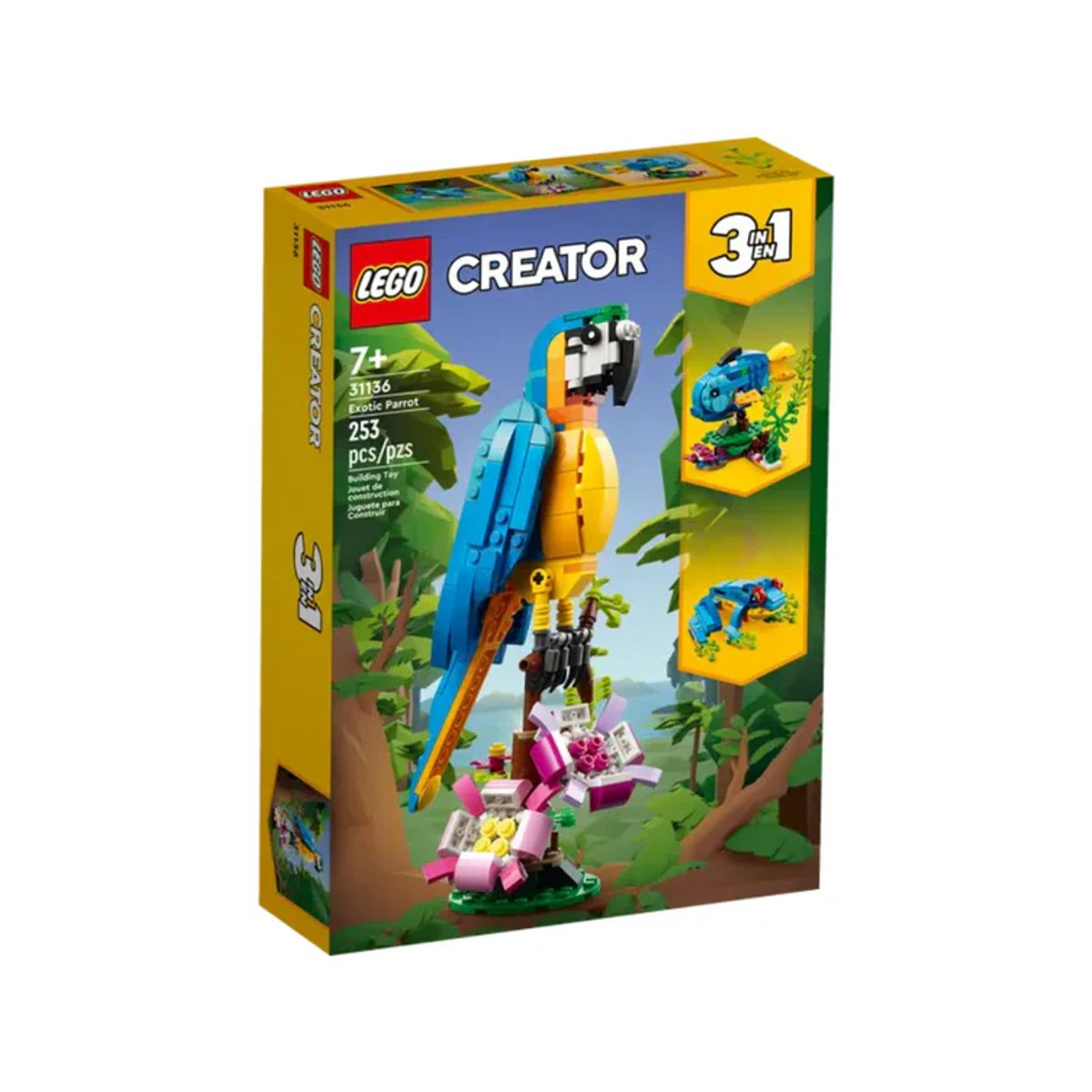 LEGO - Lego Armatodo 3 En 1 Loro Exótico 253 Piezas Niños Original