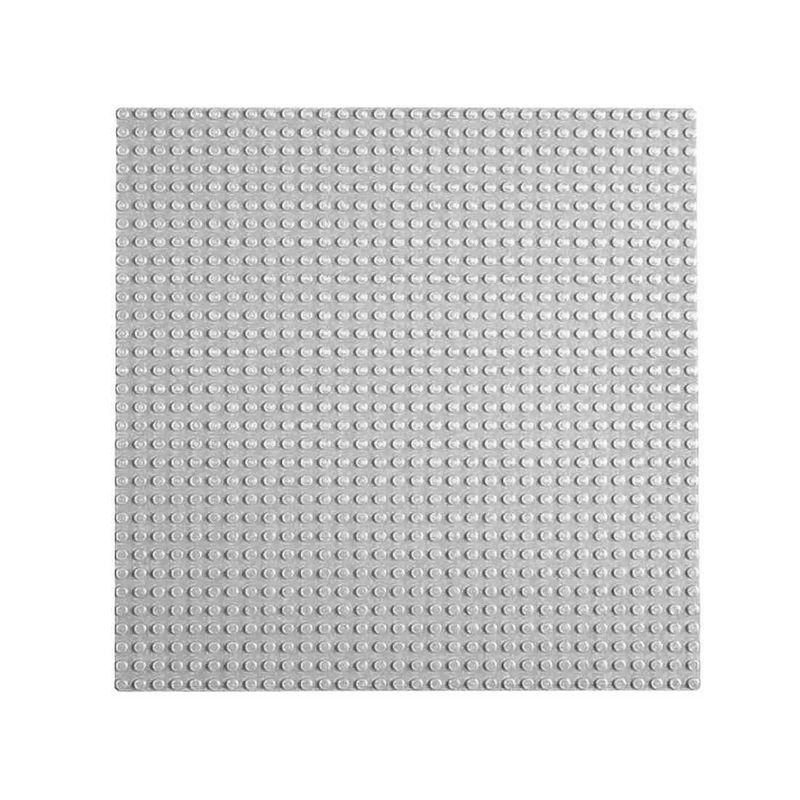 GENERICO - Placa Base Compatible Con Lego 40cm X 40cm Gris Interactiva