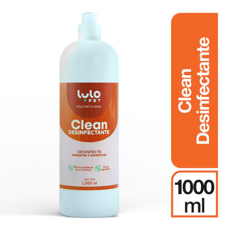 LULOPET - LuloPet Clean Desinfectante Espacios con Mascotas - 1Lt