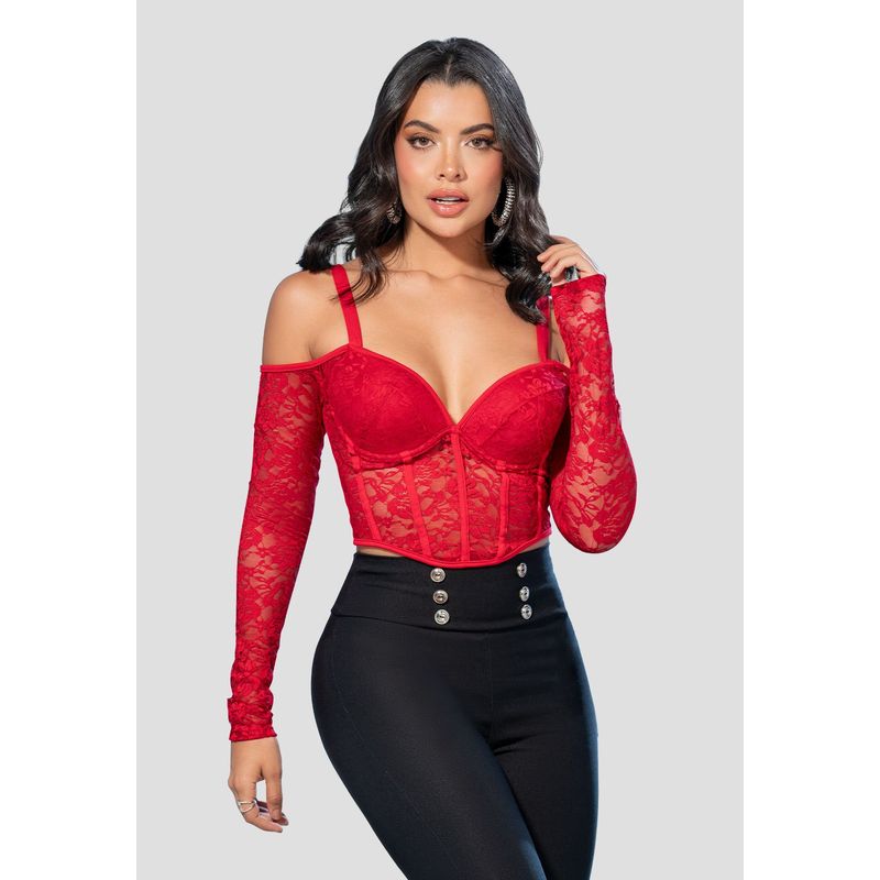 MARKETING PERSONAL - Crop Top Mujer Rojo Mp 105169