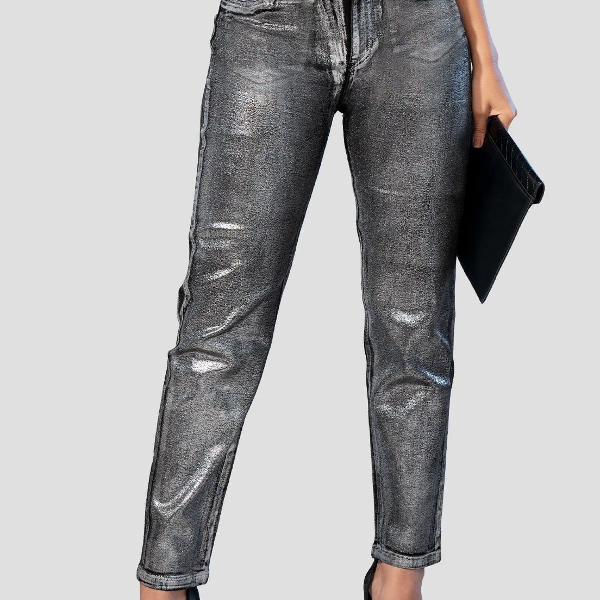 MARKETING PERSONAL - Jean Mujer Plateado Mp 105370