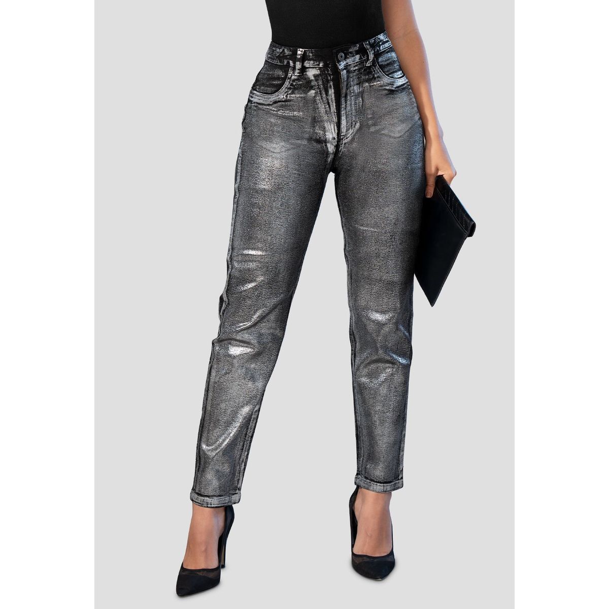 MARKETING PERSONAL - Jean Mujer Plateado Mp 105370