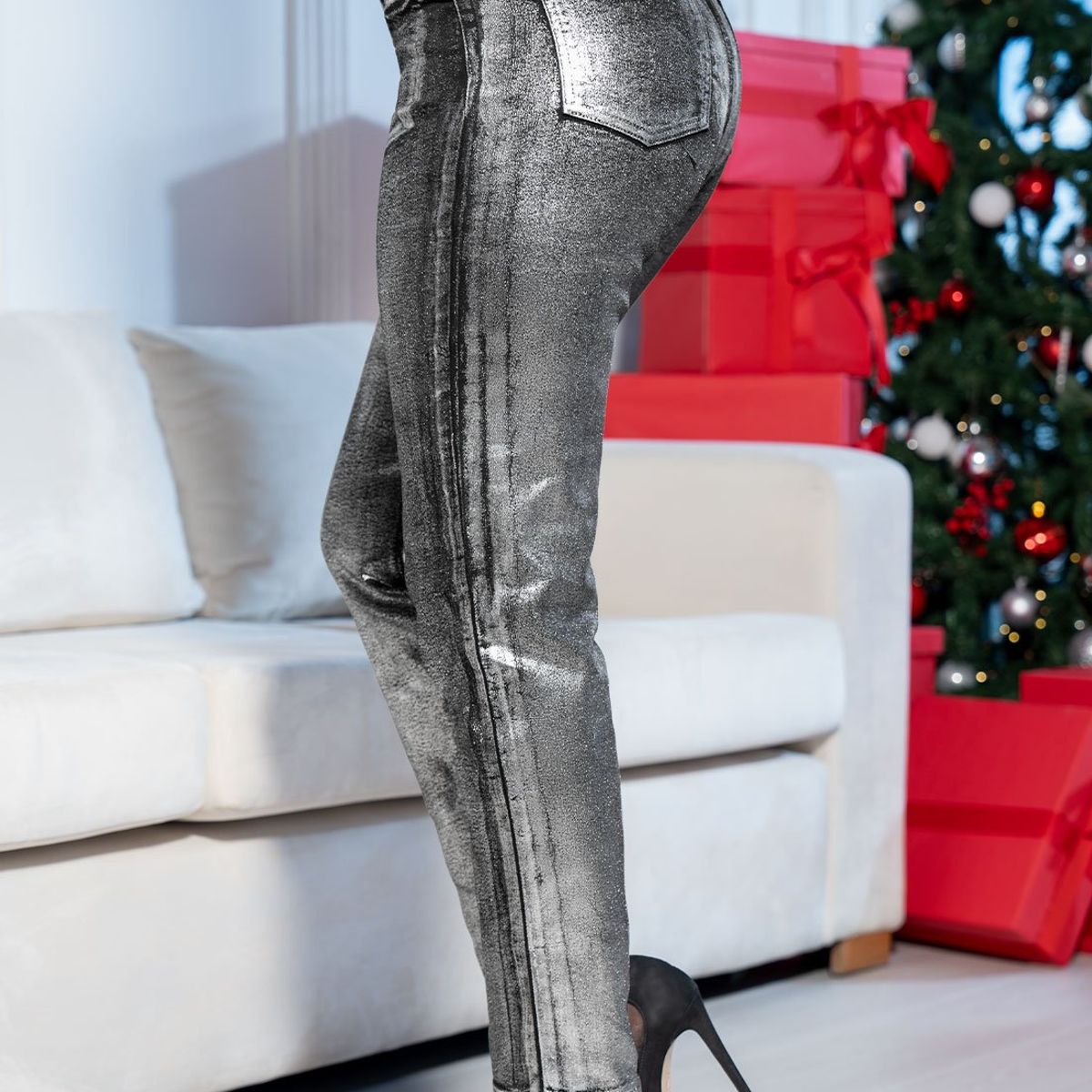 MARKETING PERSONAL - Jean Mujer Plateado Mp 105370