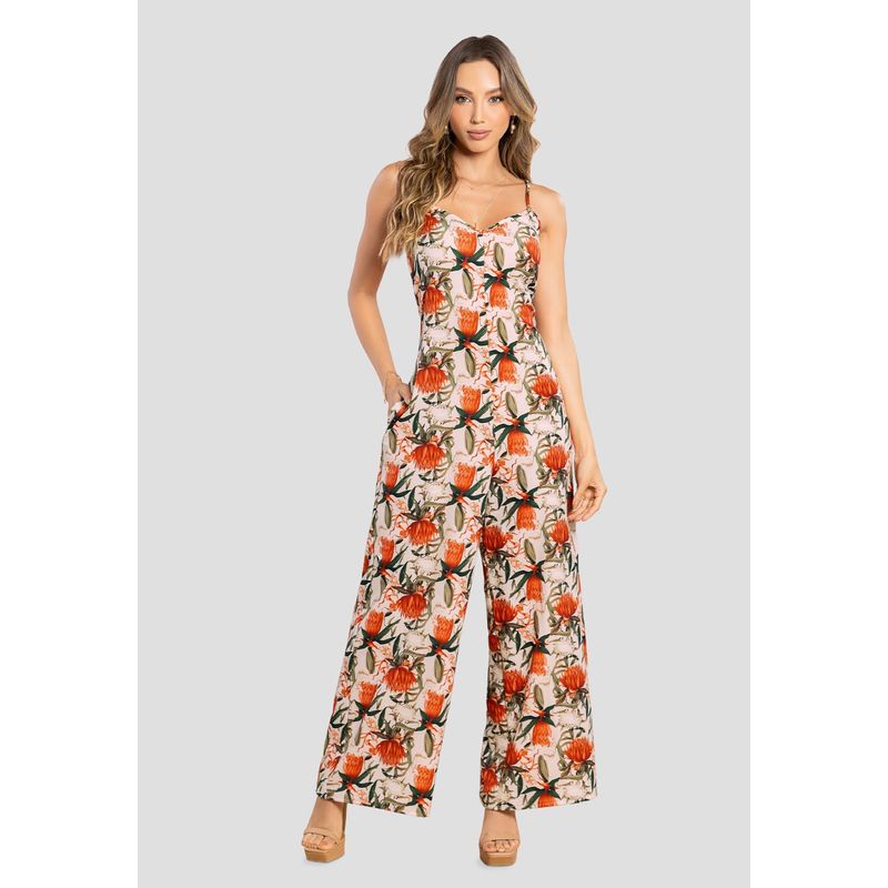 MARKETING PERSONAL - Enterizo Largo Mujer Estampado Mp 105624