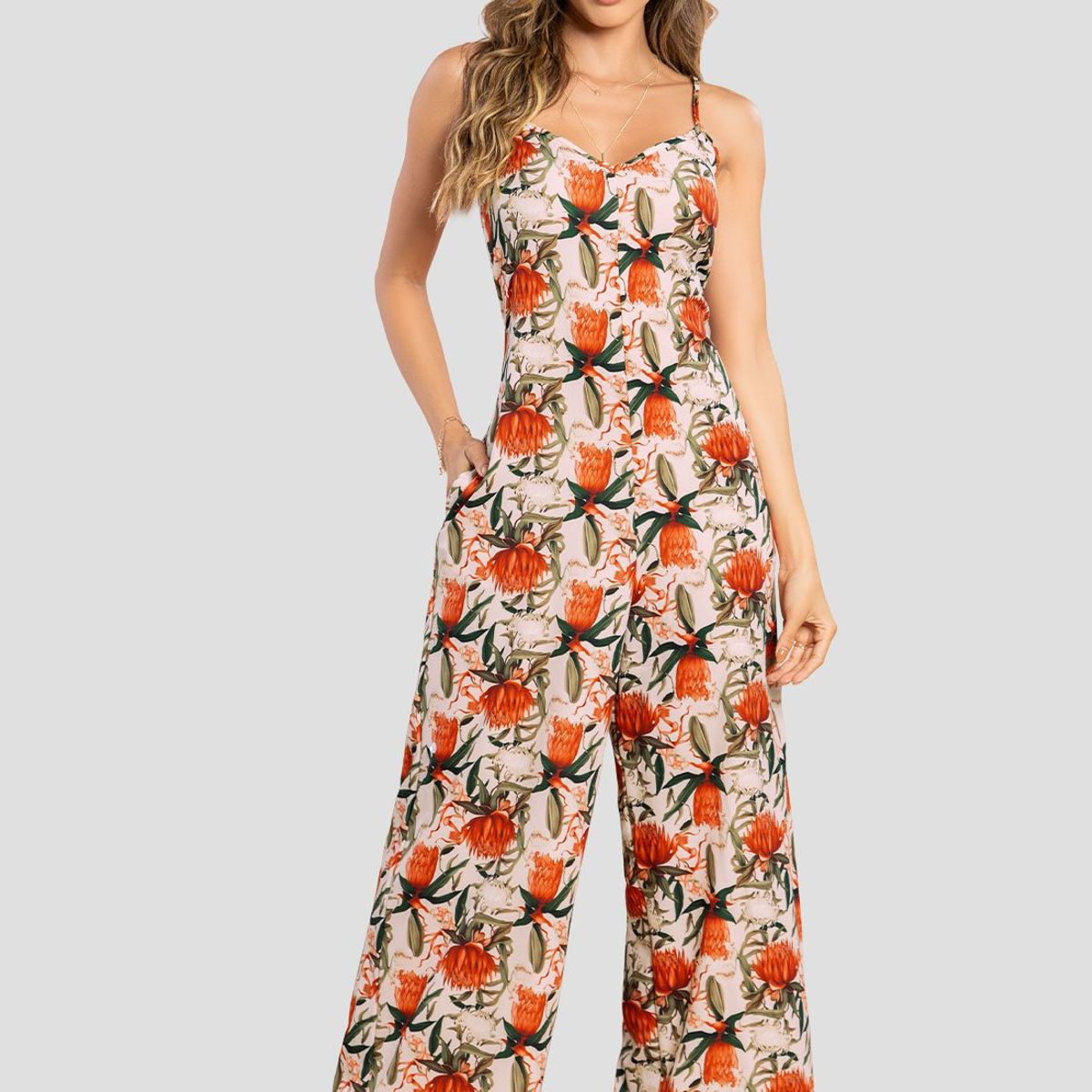 MARKETING PERSONAL - Enterizo Largo Mujer Estampado Mp 105624