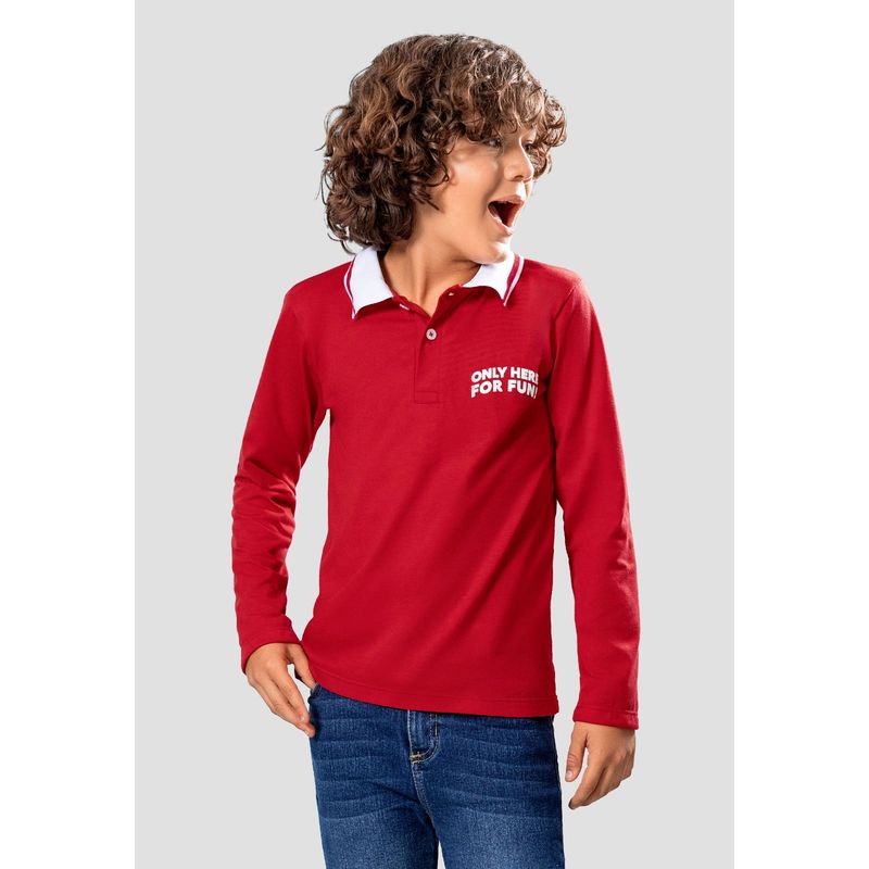 MARKETING PERSONAL - Camibuzo Infantil Masculino Rojo Mp 104885