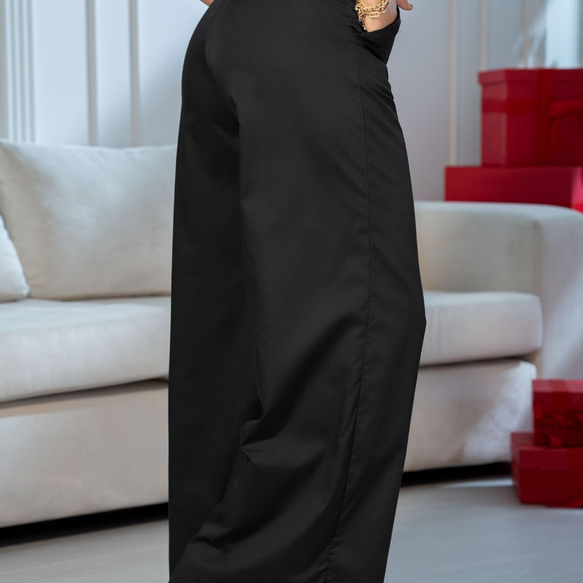 MARKETING PERSONAL - Pantalón Mujer Negro Mp 105619