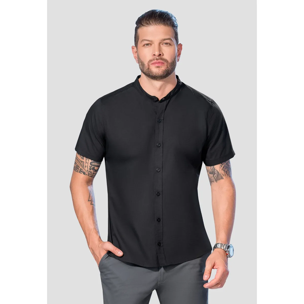 MARKETING PERSONAL - Camisa Hombre Negro Mp 105331