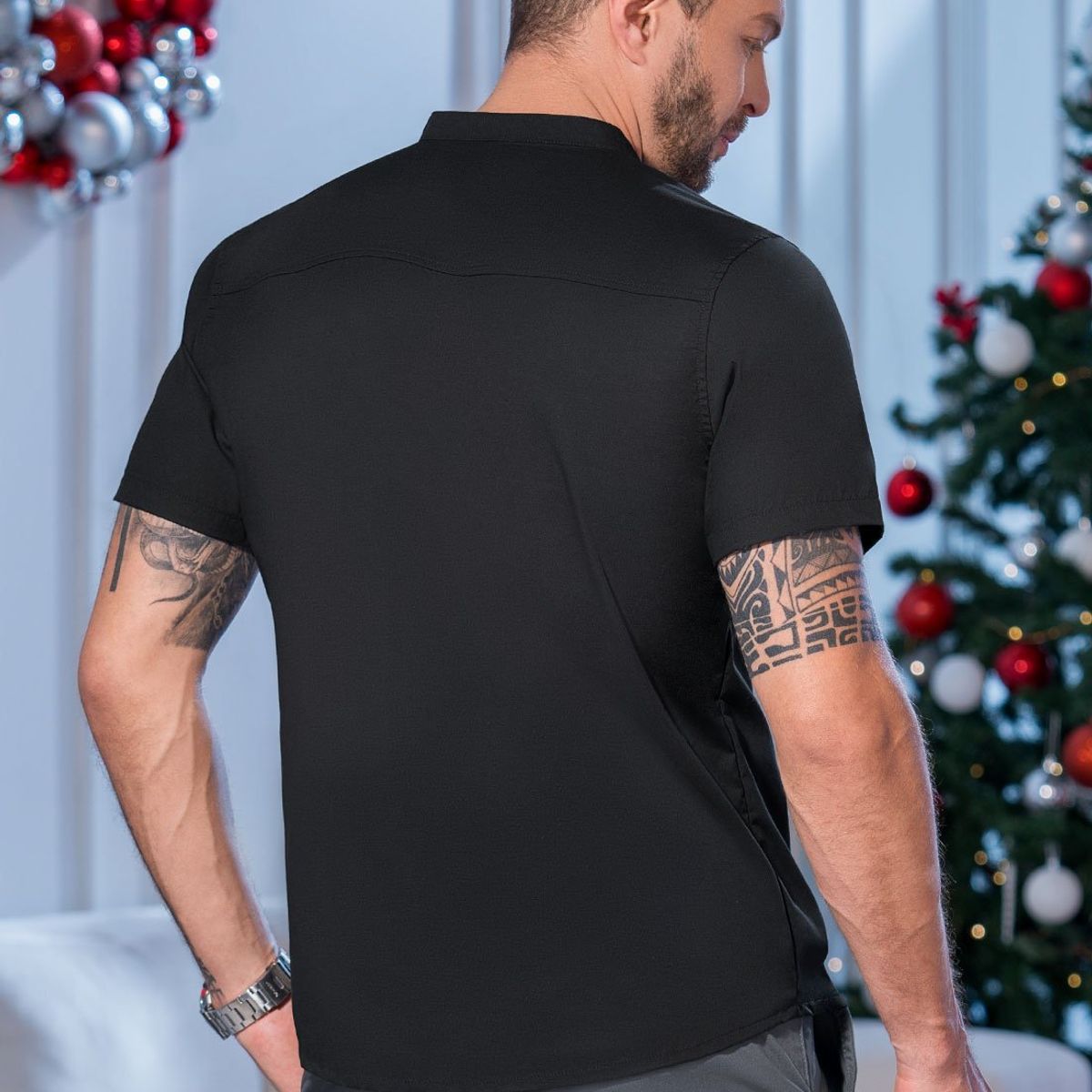 MARKETING PERSONAL - Camisa Hombre Negro Mp 105331