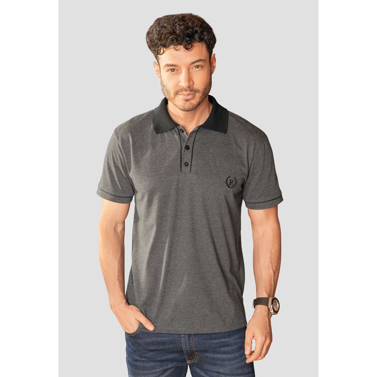 RUTTA - Polo Hombre Negro Cross Rutta 105954