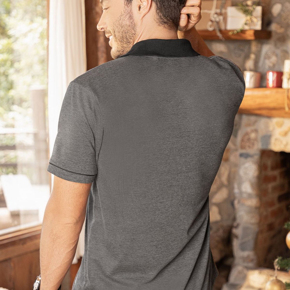 RUTTA - Polo Hombre Negro Cross Rutta 105954