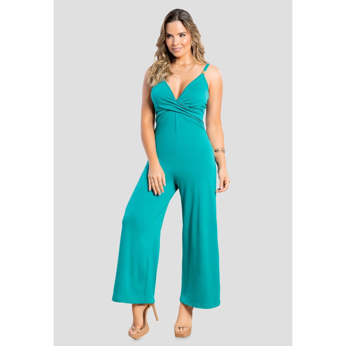 MARKETING PERSONAL - Enterizo Largo Mujer Verde Jade Mp 105227