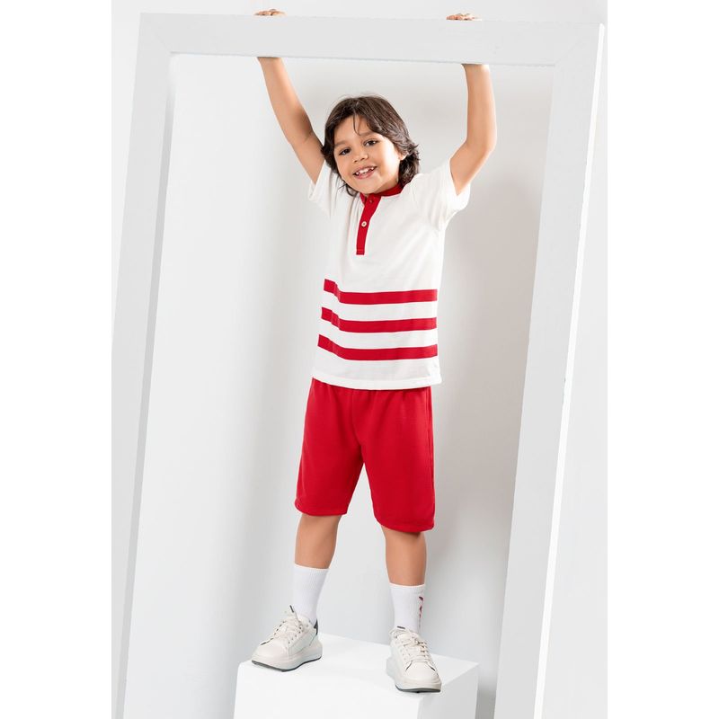MARKETING PERSONAL - Conjunto Infantil Masculino Rojo Mp 104851