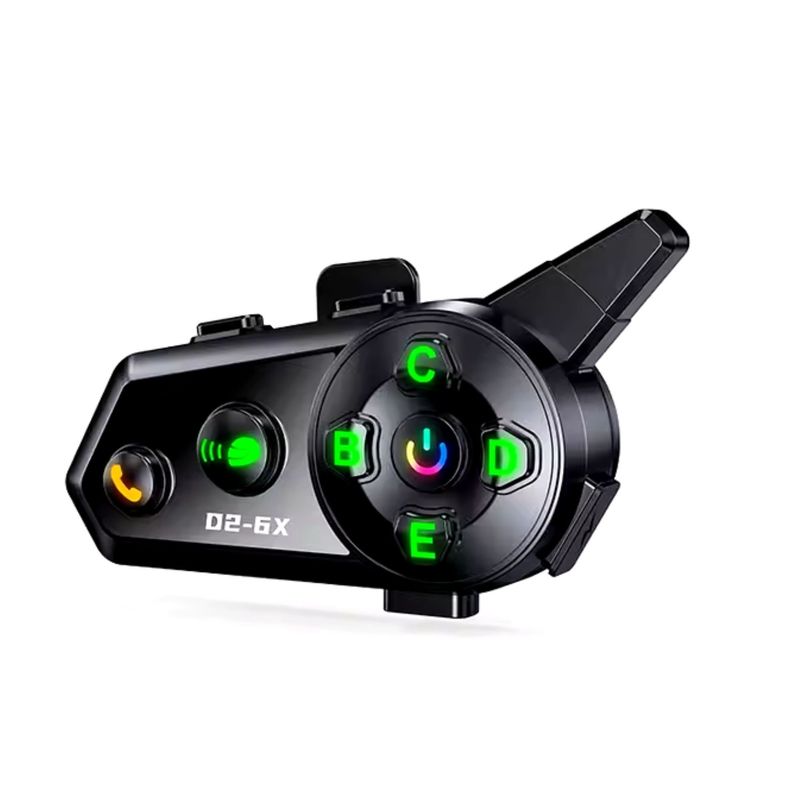 GENERAL - INTERCOMUNICADOR BLUETOOTH 1000M 6 MOTOCICLISTAS COMANDOS DE VOZ