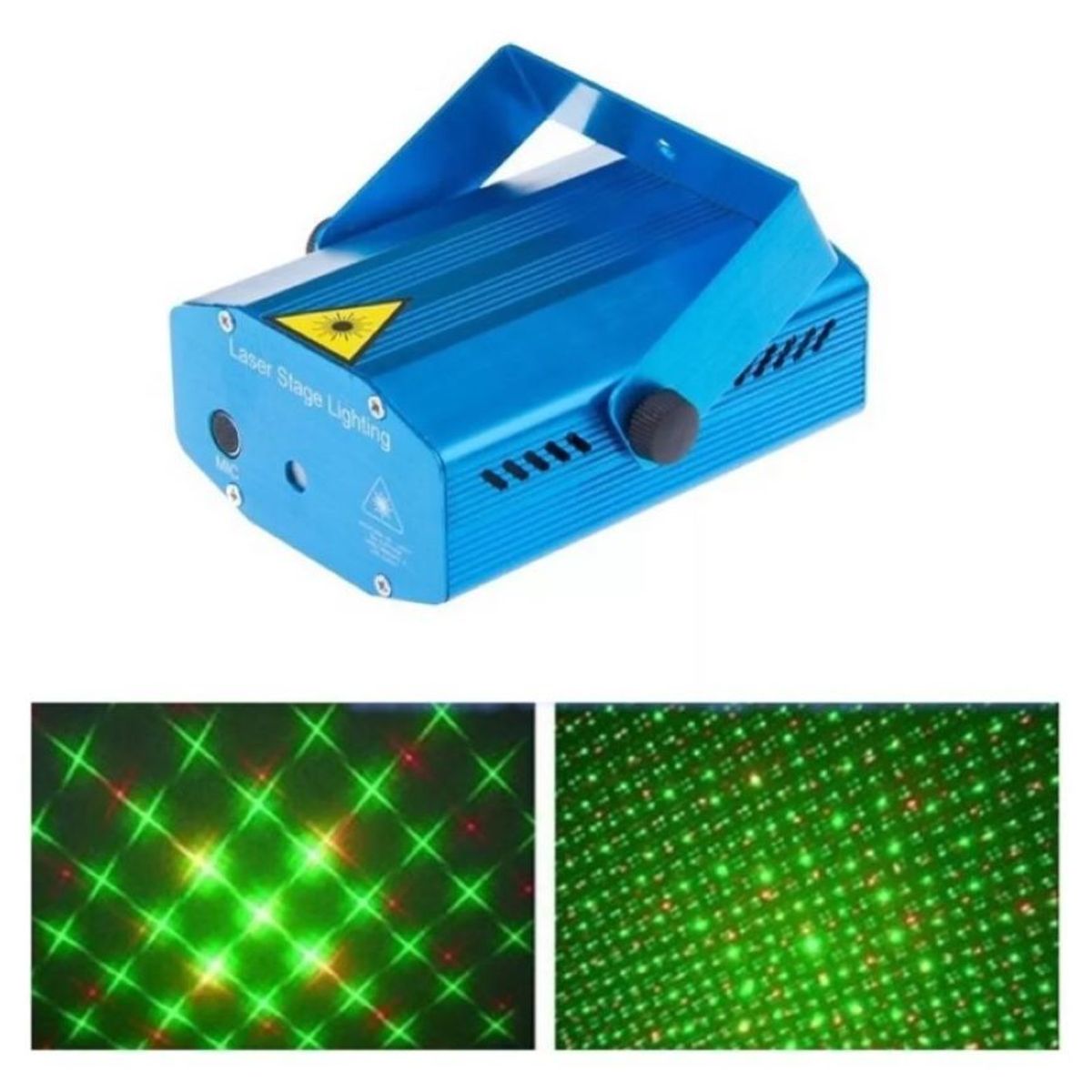 GENERICO - Mini Proyector Luces Laser Led Fiesta Ritmo Musica