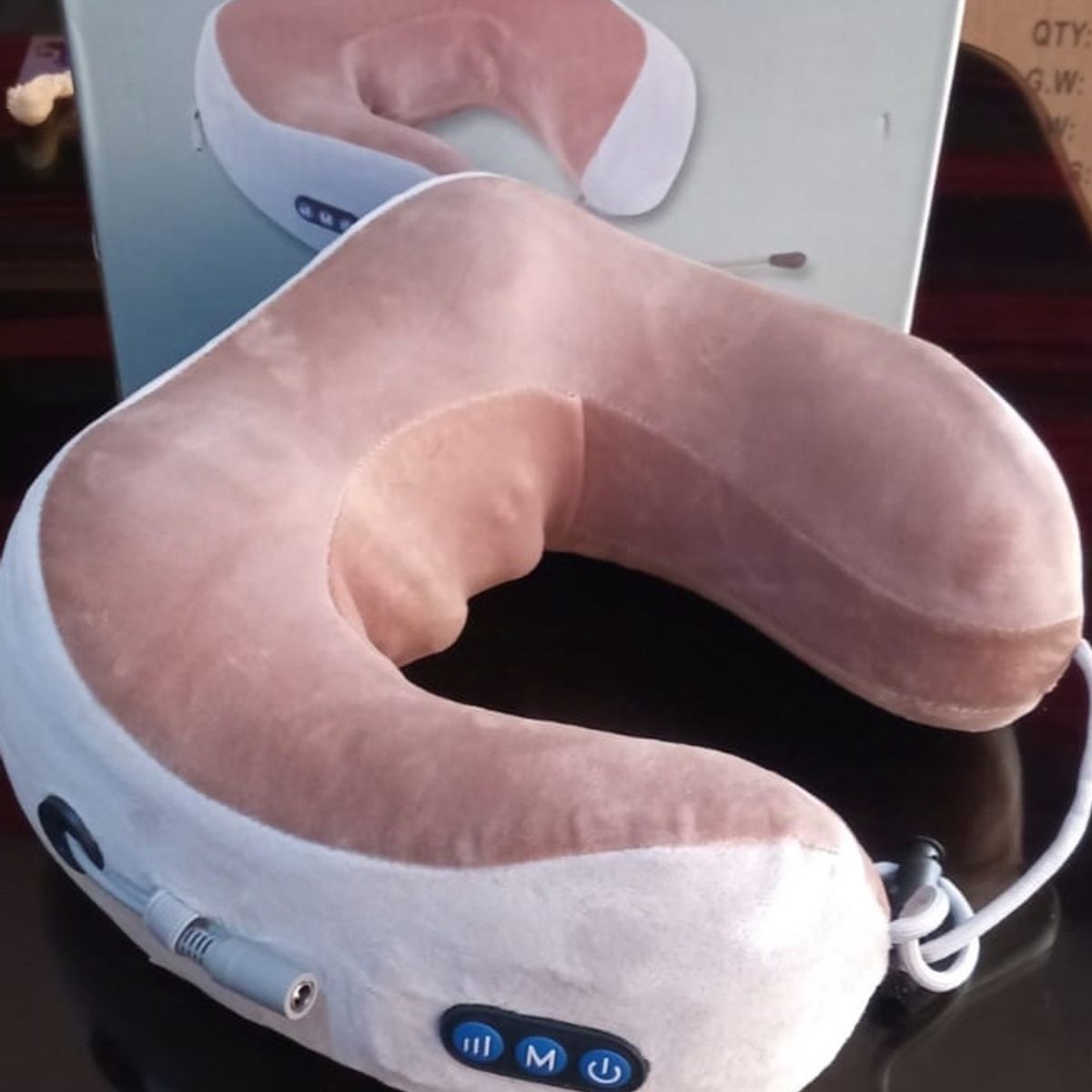 GENERICO - Cojín masajeador de cuello beige